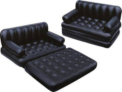 Divan ajri Bestway Double 5 in 1, dopio, me pompë elektrike, i zi