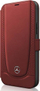 Këllëf telefoni Mercedes Perforated Leather Book Case për iPhone 12 mini, lëkurë e kuqe, me magnet
