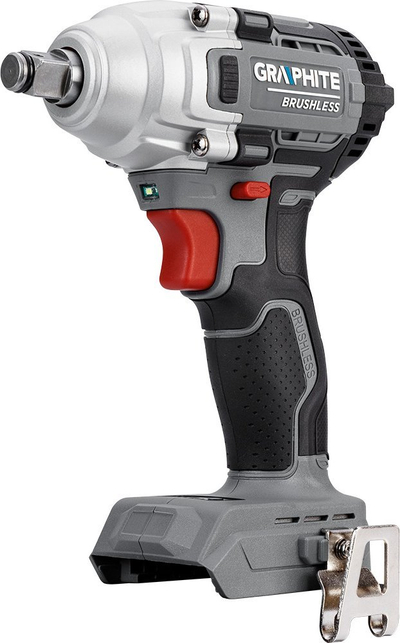 Çelës goditës me bateri Graphite Energy+, 18V, 330Nm 1/2", set 4.0Ah, gri grafit