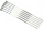 Shkopinj për shishlliq Modeco, set 6 copë, 60cm, inox