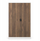 Dollap zyre metalik Jan Nowak Eco Design JAN II, 1150 x 1850 x 400 mm, i bardhë me orësh