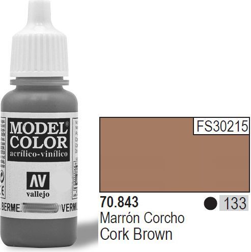 Bojë akrilike Vallejo Model Color Cork Brown, 17ml, kafe