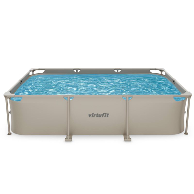 Pishinë me kornizë VirtuFit Rectangular Pool, 300 x 210 x 66 cm, me pompë filtri, bezhë