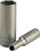 Çelës soket i thellë Teng M140206, 1/4" drive, 3/16" AF, metalik