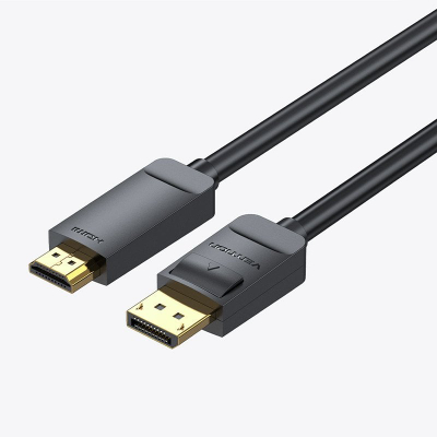 Kabllo Vention DisplayPort në HDMI, 4K, 5 m, e zezë