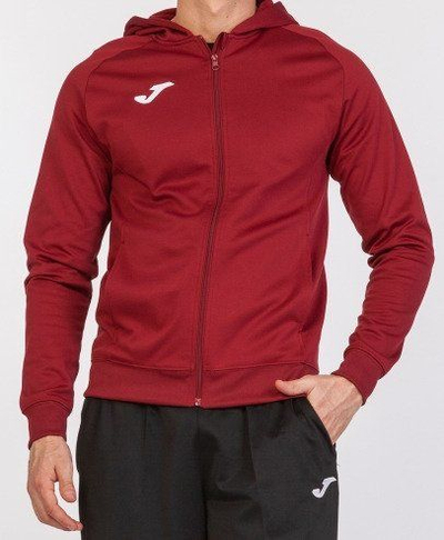Bluzë me kapuç Joma Menfis 101303.671, 100% poliester, me zinxhir, burgundy