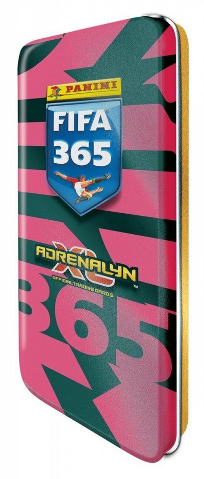 Сет за колекционирање Панини Адреналин XL FIFA 365 25/26 Pencil Tin, Momentum Gold Pack, картичка Limited Edition, повеќебојно