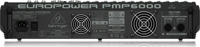 Mikser i fuqizuar Behringer Europower PMP6000, 20 kanale, efekte digjitale, i zi