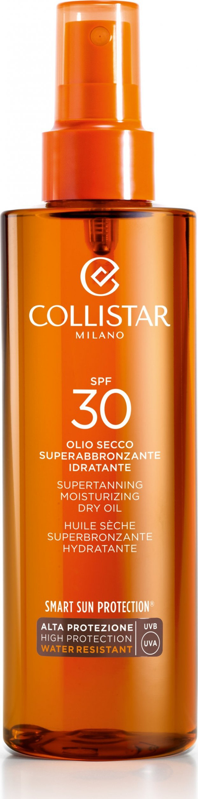 Суво масло за потемнување Collistar Supertanning Moisturizing Dry Oil, SPF30, 200ml