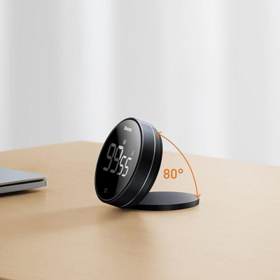 Timer kuzhine Baseus Heyo Pro LED, numërim mbrapsht, me magnet, gri e errët
