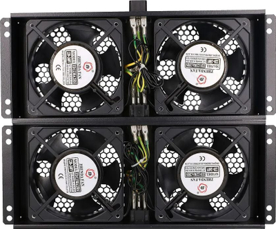 Njesi ftohjeje Extralink 4 Way Fan Unit EX.8673, 4 ventilatorë, kabllo 2 m me prizë EU, e zezë