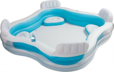 Pishinë me fry Intex Swim Center Family Lounge, 229x229cm, 990L, blu