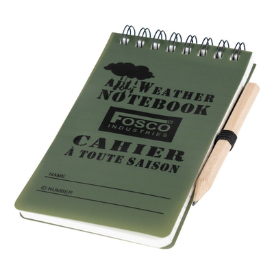 Fletore Fosco Industries Notebook waterproof small with pencil