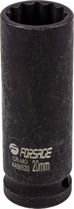 Kokë çelësi goditëse Forsage Deep, 1/2", 20mm, 12-këndëshe