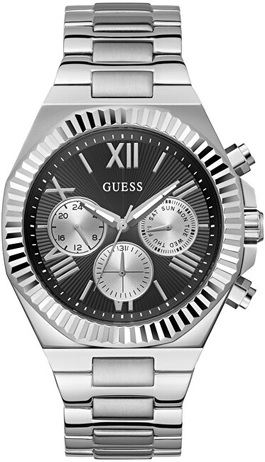 Orë për meshkuj Guess Equity GW0703G1, e argjendtë