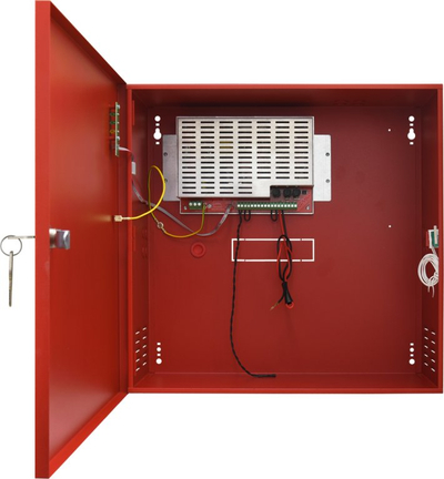 Furnizues energjie Pulsar EN54C-5A28, 27.6V DC 5A, 2x 28Ah, i kuq