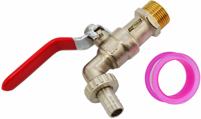 Rubinet kopshti Garden Lever Tap, 1/2" x 3/4", bronz me veshje nikeli