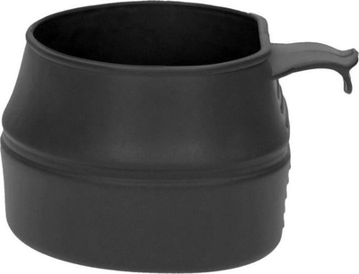 Kubek palosës për kamping Wildo Fold A Cup, 200 ml, plastikë fleksibël, i zi