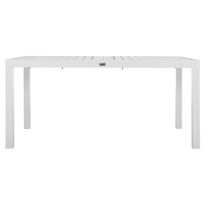 Tavolinë ngrënieje zgjatëse KRUM HM6277.01, alumin, 160-240x90x73 cm, e bardhë