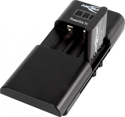 Karikues baterish Ansmann Powerline Vario X, Li-Ion NiMH, me ekran LCD, i zi
