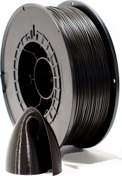 Filament 3D PCTG Black RAL 9005, 1kg, 1.75mm, i zi