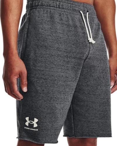 Pantallona të shkurtra sportive Under Armour Rival Terry, për burra, gri