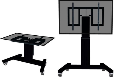 Karrocë TV Neomounts PLASMA-M2500TBLACK, 42-100", motorike, funksion tavoline, e zezë