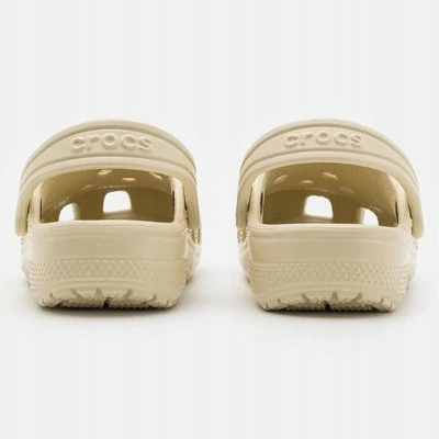 Sandale për kalamaj Crocs Classic Clog K, për goca, bezhë