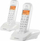 Telefon fiks pa kabllo Motorola S1202, 2 receptorë, ekran i ndriçuar, i bardhë