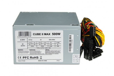 Burim energjie iBox CUBE II, 20+4 pin ATX, 500 W