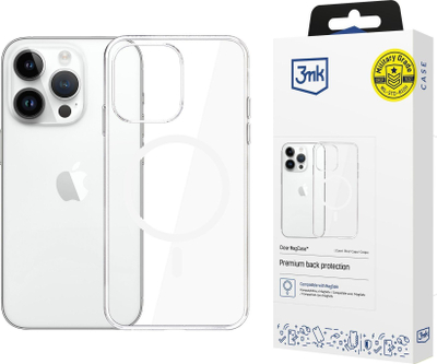 Mbulesë 3MK Clear MagCase për iPhone 14 Pro, MagSafe, transparente