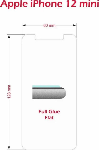 Xham mbrojtës Swissten Defense Glass për iPhone 12 Mini, 9H, 0.3mm, transparent