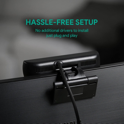 Kamera web Aukey PC-LM1E, Full HD 1080p, 2MP, e zezë