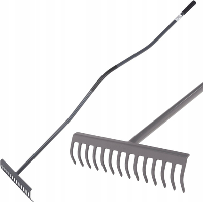 Hekë kopshti Heka 16 dhëmbë, 155cm, dizajn ergonomik, zi blu