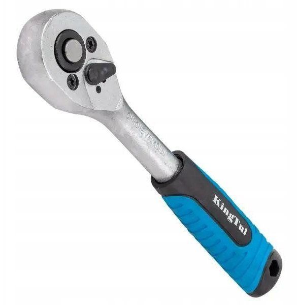 Çelës ratchet KingTul 1/2", dorezë gome, blu
