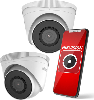 Kamerë IP HiLook by Hikvision IPCAM-T5 Dome, 5MP, lente 2.8mm, e bardhë