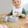 Set enësh për fëmijë Lässig Happy Fruits Lemon, 4 pjesë, dizajn limoni, gri e çelët