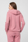 Bluzë me kapuç Raglan Cotton Hoodie për gra, pambuk, madhësia XS, rozë