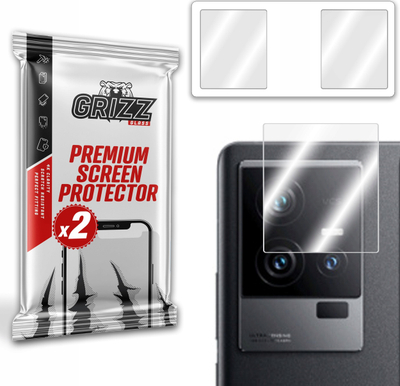 Xham mbrojtës GrizzGlass HybridGlass për kamerën e Vivo iQOO 11S, set me 2 copë, transparent
