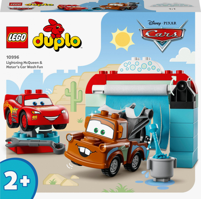 Lodër ndërtimi LEGO Duplo 10996 Cars, lavazh makinash, 2+ vjeç, shumëngjyrëshe
