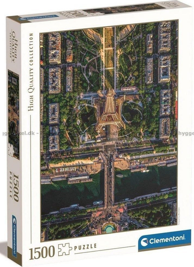 Puzzle Clementoni Flying Over Paris, 1500 pjesë, 59.5 x 84.5 cm