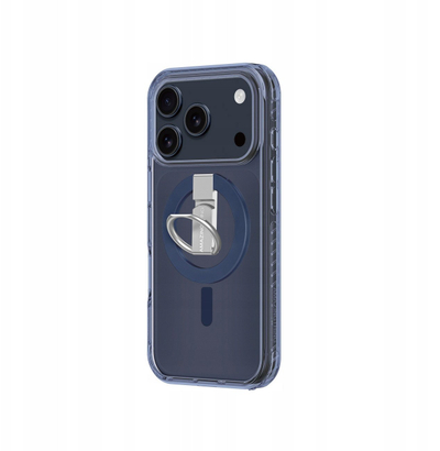 Kapak telefoni AmazingThing Titan Pro Grip Ring, për iPhone 17 Pro Max, i përputhëm me MagSafe, blu