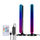 Set llamba tavoline BlitzWolf BW-AL1, 2 copë, USB, RGB LED, e zezë