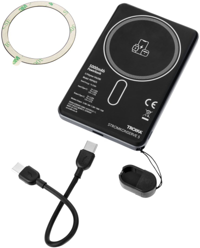 Powerbanku Troika POP50, 5000 mAh, MagSafe, 15W, i zi