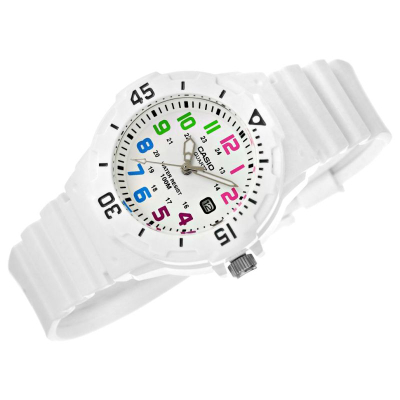 Orë gocash Casio LRW-200H-7B, quartz, mban ujë deri në 100m, e bardhë
