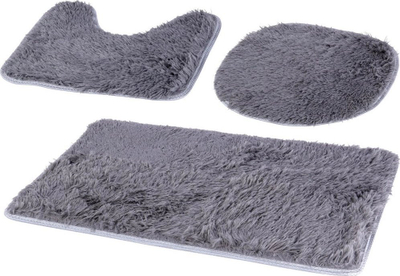 Set tapetësh banjo 3 copë, stil klasik, ngjyrë gri