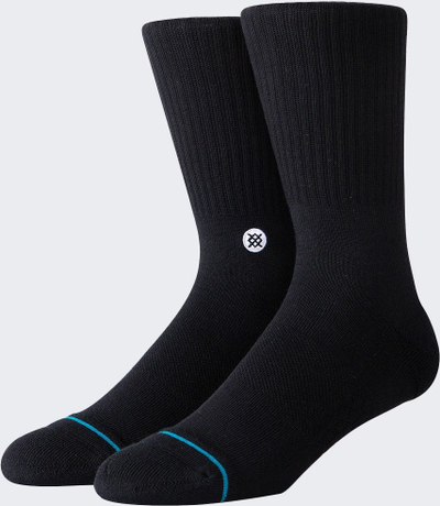 Çorape Stance Icon Crew, Large, sportive, të zeza