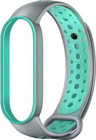 Rrip dore Beline Strap Design për Mi Band 7/6/5, silikon, gri jeshile
