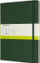 Fletore Moleskine Extra Large Plain Hardcover, faqe të bardha, Myrtle Green
