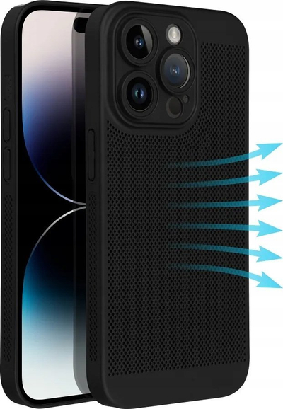 Këllf telefoni Breezy Samsung Galaxy S24, plastikë e butë, me vrima, ngjyrë e zezë